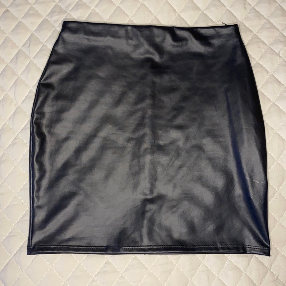 Charolette Russe faux leather skirt